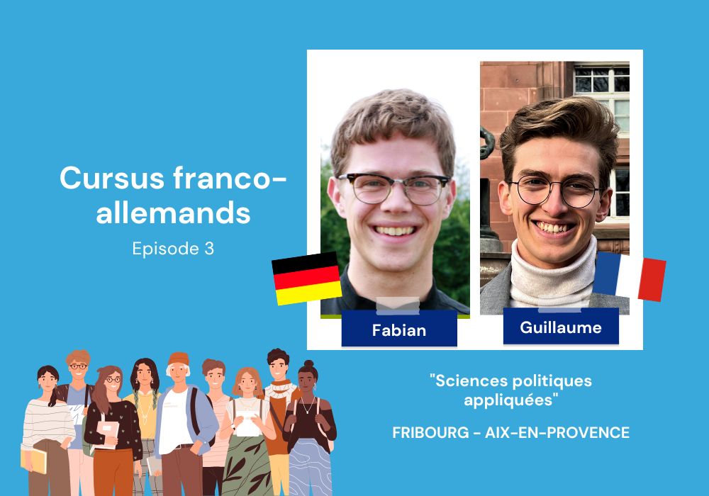 Dans l'image il y a Fabian et Guillaume, deux étudiants en Sciences politiques appliquées.