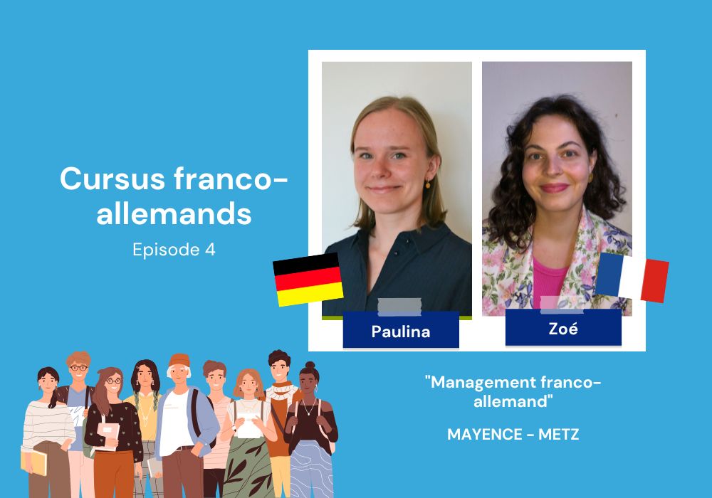 Sur l'image on voit Paulina et Zoé, deux étudiantes en Management franco-allemand.